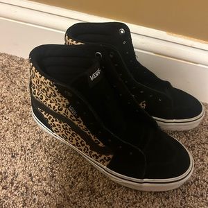 leopard vans (laces not included)